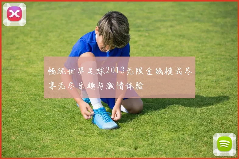 畅玩世界足球2013无限金钱模式尽享无尽乐趣与激情体验