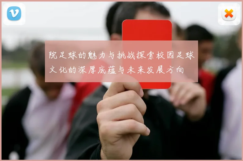 院足球的魅力与挑战探索校园足球文化的深厚底蕴与未来发展方向